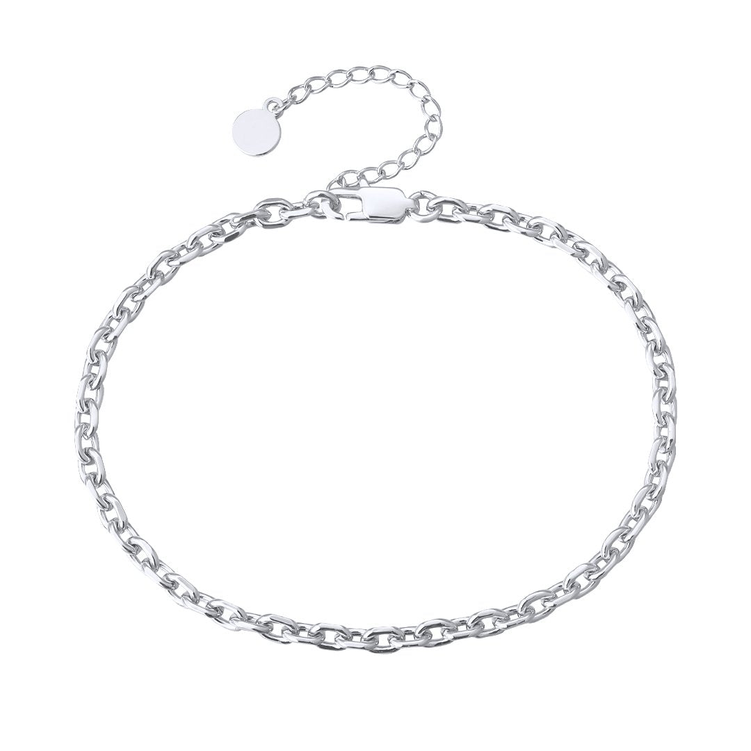 Scarabeaus 4mm Cable Anklet for Women