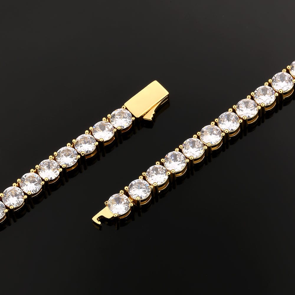 Scarabeaus Tennis Bracelet 4mm CZ in 14K Gold