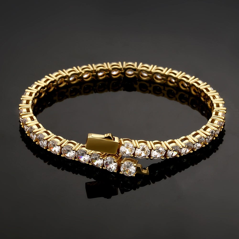 Scarabeaus Tennis Bracelet 4mm CZ in 14K Gold
