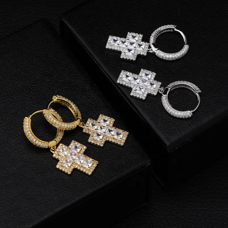 Scarabeaus BIG CROSS EARRINGS