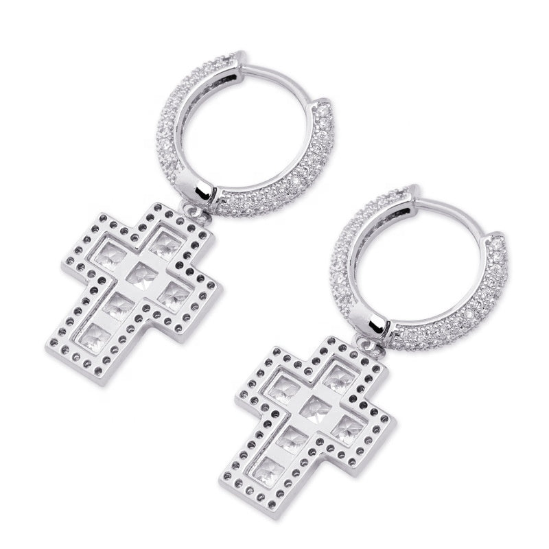 Scarabeaus BIG CROSS EARRINGS