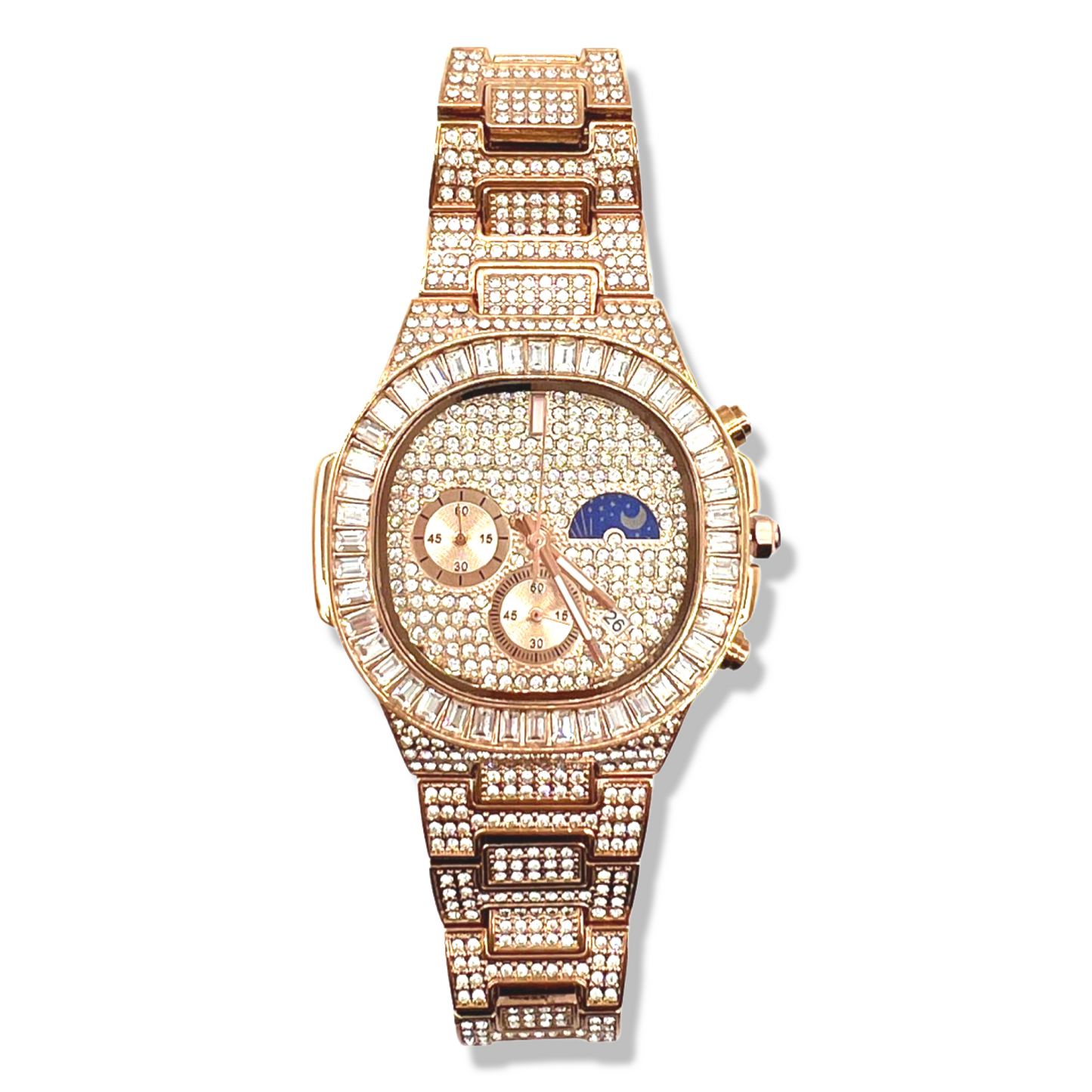 Scarabeaus OVAL SHAPE STYLE ICED OUT WATCH