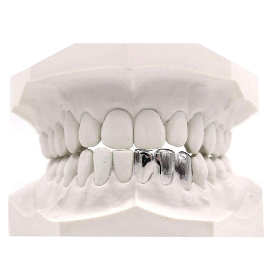 TRIPLE CAP GRILLZ 925 STERLING SILVER