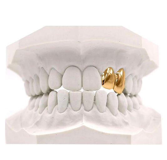 Scarabeaus DOUBLE CAP GRILLZ SOLID GOLD