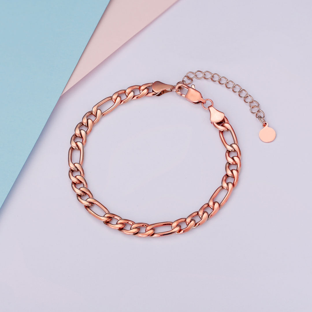 Scarabeaus 7mm Figaro Anklet for Women