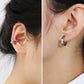 Scarabeaus  [Non-pierced] 15mm Ear Cuff Sterling Silver for Men
