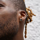 Scarabeaus Square Black CZ Iced Stud Earrings for Men