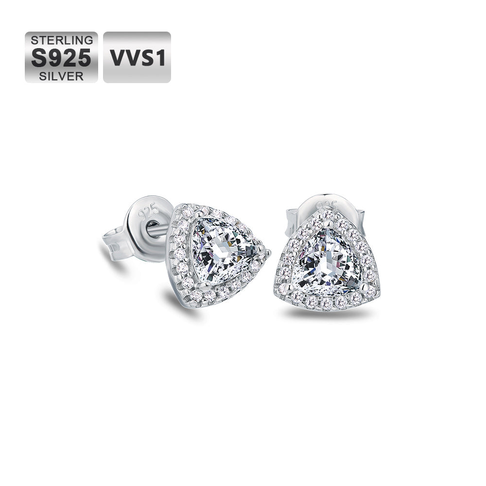 Scarabeaus 0.5 Carats *2 VVS1 Moissanite Stud Earrings for Women