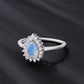 Scarabeaus S925 Moonstone Ring for Women