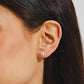 Scarabeaus 0.5 Carats *2 VVS1 Round Cut Moissanite Earrings