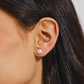 Scarabeaus 0.5 Carats *2 VVS1 Round Cut Moissanite Earrings
