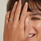 Scarabeaus 0.50 Carats VVS1 Three Stone Moissanite Rings for Women