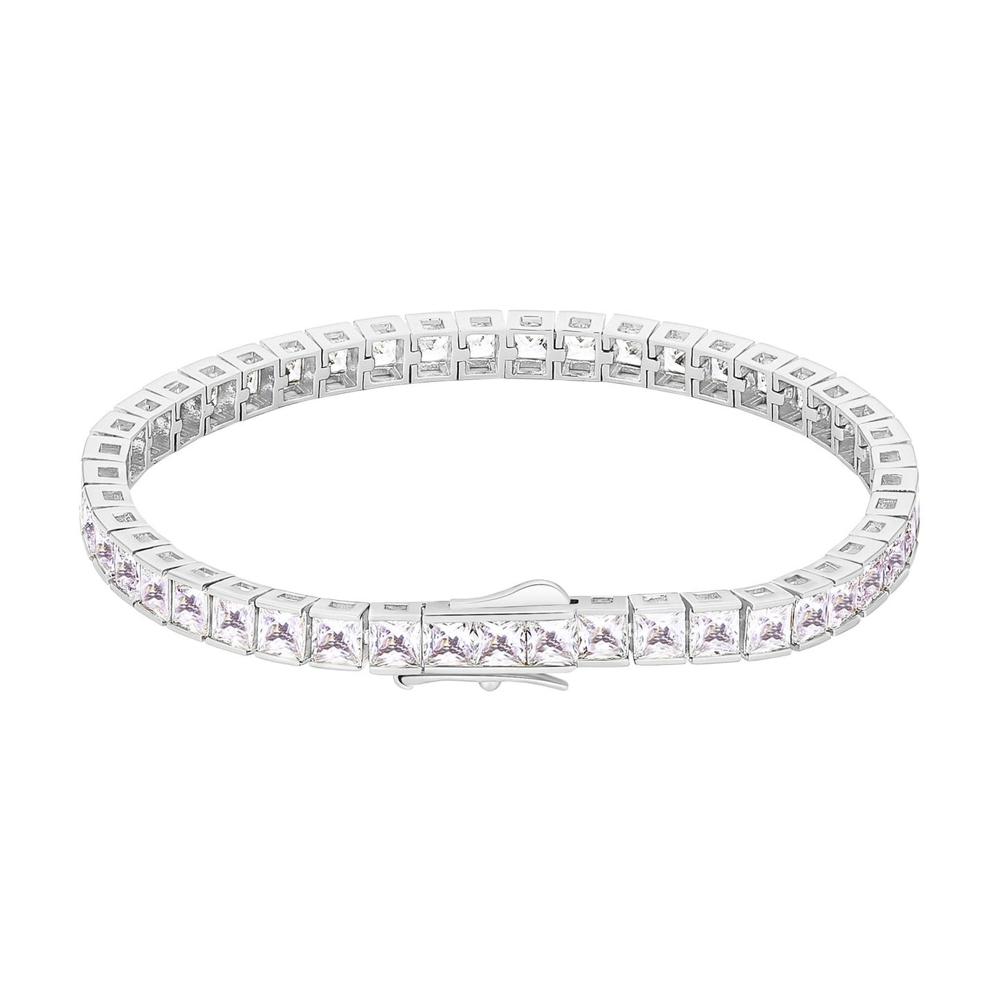 Scarabeaus 5mm CZ White Gold Tennis Bracelet