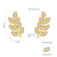 Scarabeaus Olive Leaf Stud Earrings for Women