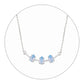 Scarabeaus Triple Moonstone Pendant Necklace for Women
