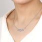 Scarabeaus Triple Moonstone Pendant Necklace for Women