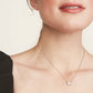 Scarabeaus 1.0 Carats VVS1 Moissanite Flower Heart Pendant Necklace for Women