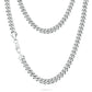 Scarabeaus 8mm 14K Gold/White Gold 6-sided Cuban Chain Cut