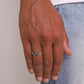 Scarabeaus CLEAN CUBAN RING - WHITE GOLD