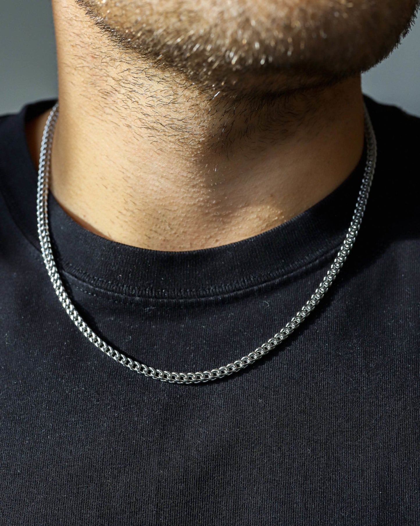 Scarabeaus CLEAN FRANCO CHAIN - 3MM WHITE GOLD