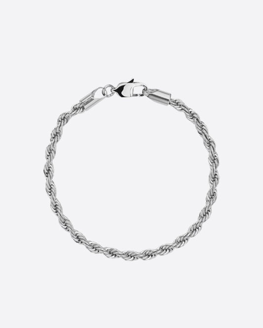 Scarabeaus CLEAN ROPE BRACELET - 3MM WHITE GOLD
