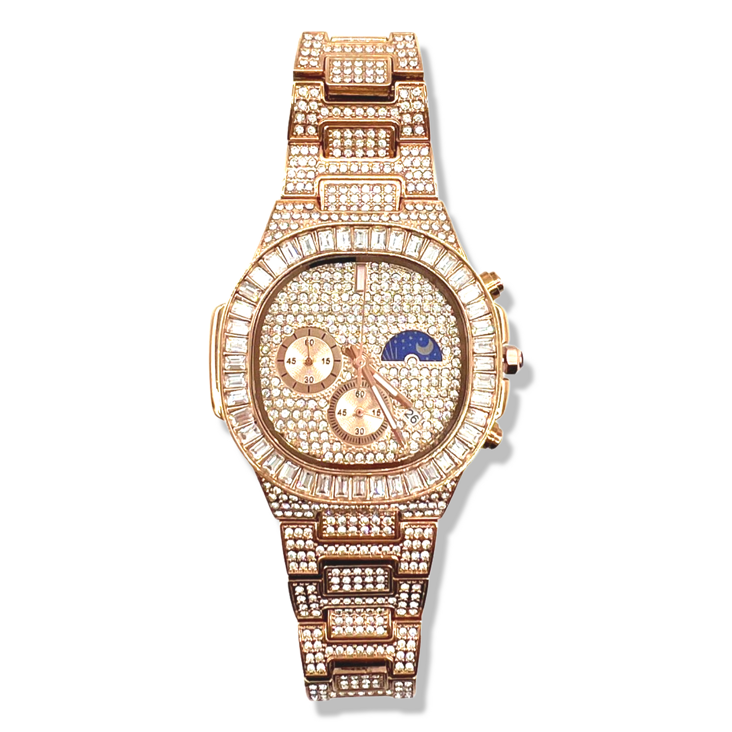 Scarabeaus OVAL SHAPE  STYLE ICED OUT WATCH